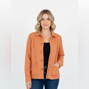 New Directions shirt jacket linen blend size large